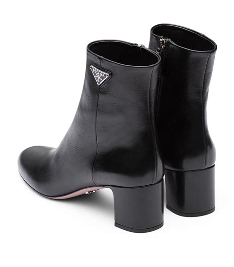 botinha da prada|prada leather ankle boots.